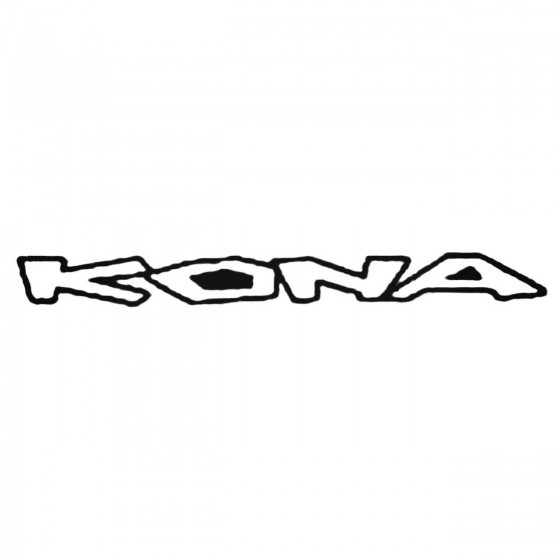 Kona Text Straight Decal...