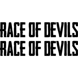 Race of Devils Stickers – Heavy Metal Band Decals (2-Pack)