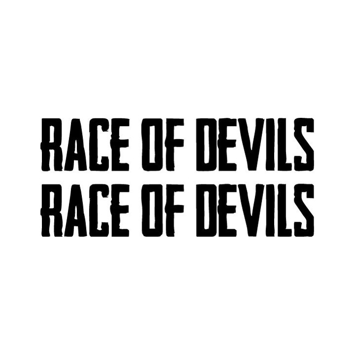 Race of Devils Stickers – Heavy Metal Band Decals (2-Pack)