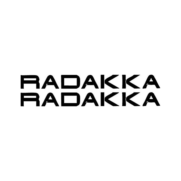 Radakka Stickers – Heavy Metal Band Logo Decals (2-Pack)