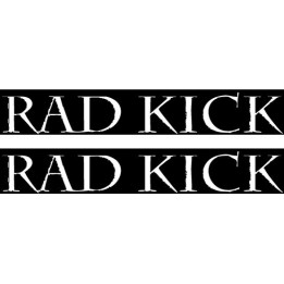 Rad Kick Stickers – Rock Band Logo Decals (2-Pack)