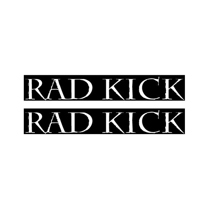 Rad Kick Stickers – Rock Band Logo Decals (2-Pack)