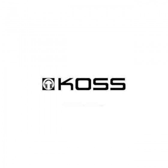 Koss Audio Set Decal Sticker