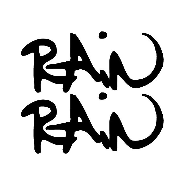 Rain Band Stickers – Indie Rock Music Decals (2-Pack)