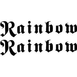 Rainbow Band Stickers – Ritchie Blackmore Decals (2-Pack)