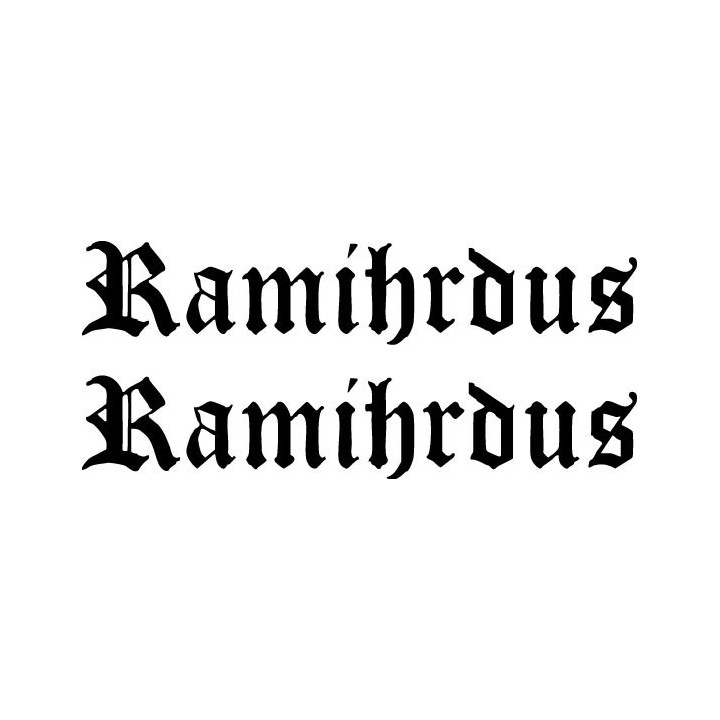 Ramihrdus Stickers – Dark Metal Band Decals (2-Pack)