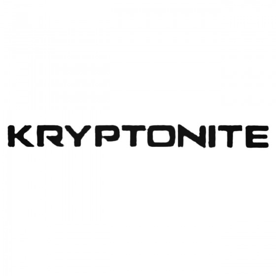 Kryptonite Decal Sticker