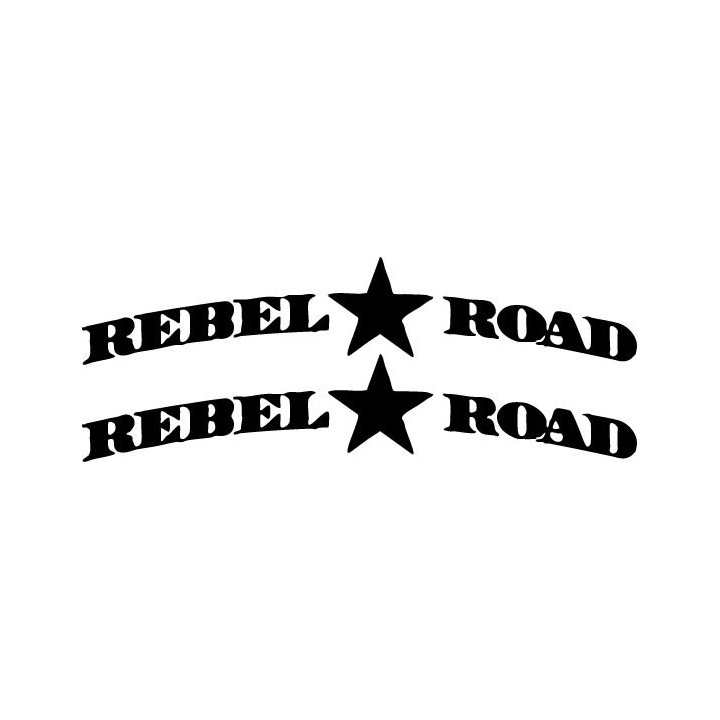 Rebel Road Stickers – Southern Rock Decals (2-Pack)