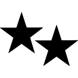 Star Stickers – Five Point Star Vinyl Decals (2-Pack)