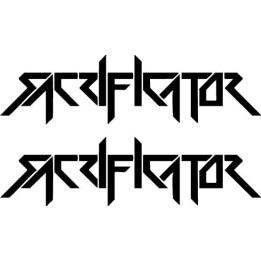 Sacrificator Stickers – Thrash Metal Decals (2-Pack)
