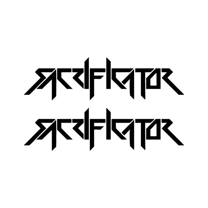 Sacrificator Stickers – Thrash Metal Decals (2-Pack)