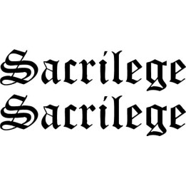 Sacrilege Stickers – UK Doom Metal Decals (2-Pack)