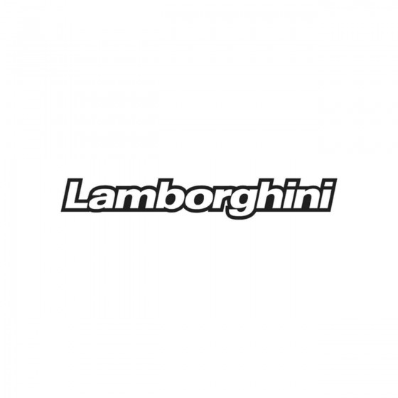 Buy Lamborghini Ecriture Contour Vinyl Decal Sticker Online