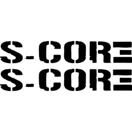 S-Core Band Stickers – Hardcore Punk Decals (2-Pack)
