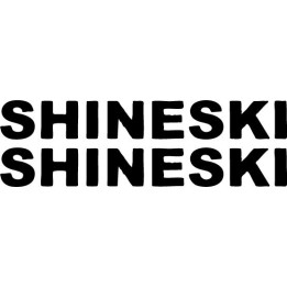 Shineski Stickers – Rock Band Logo Decals (2-Pack)