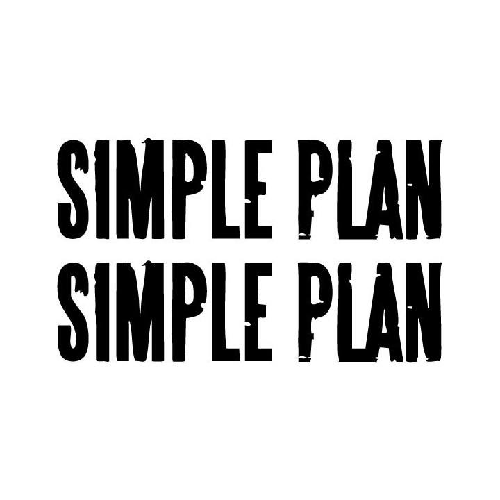 Simple Plan Stickers – Pop Punk Band Decals (2-Pack)