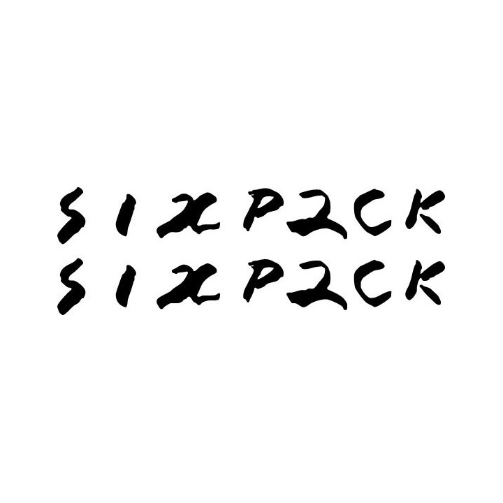 Sixpack Band Stickers – Hard Rock Music Decals (2-Pack)