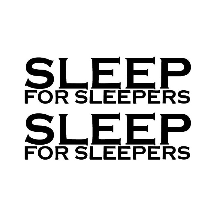 Sleep For Sleepers Stickers – Band Music Decals (2-Pack)