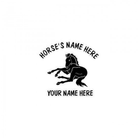 Laying Foal Decal Sticker