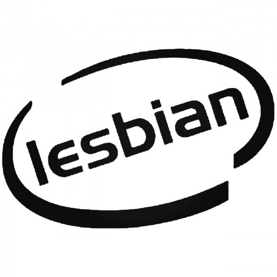Lesbian Oval Decal Sticker