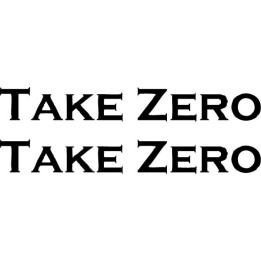 Take Zero Stickers – Band Logo Music Decals (2-Pack)