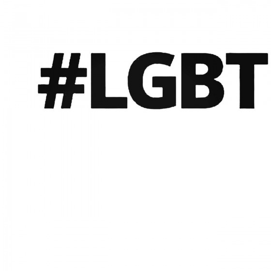 Lgbt Hashtag Decal Sticker