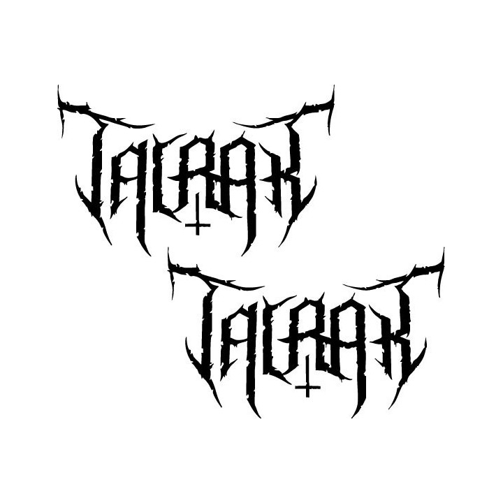 Talrak Stickers – Black Metal Band Logo Decals (2-Pack)