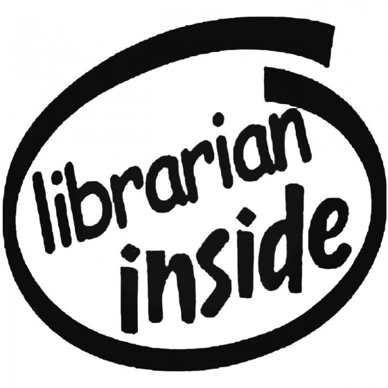 Librarian Inside Decal Sticker