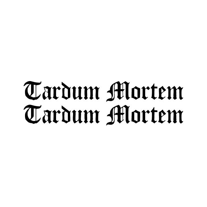 Tardum Mortem Stickers – Death Doom Metal Decals (2-Pack)