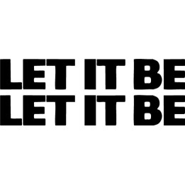 The Beatles Let It Be Stickers – Rock Music Decals (2-Pack)