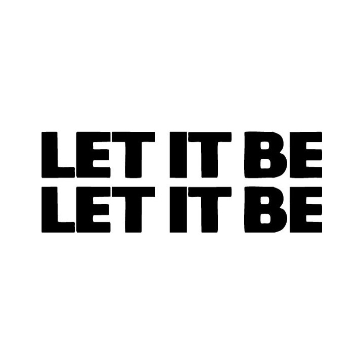 The Beatles Let It Be Stickers – Rock Music Decals (2-Pack)