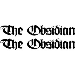 The Obsidian Band Stickers – Metal Logo Decals (2-Pack)