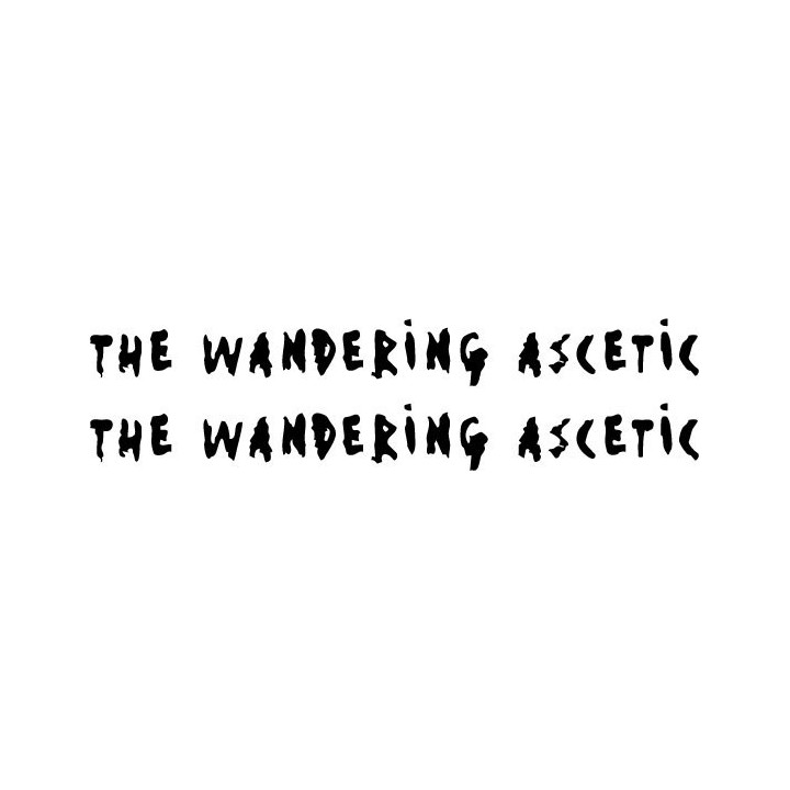 The Wandering Ascetic Stickers – Black Metal Decals (2-Pack)