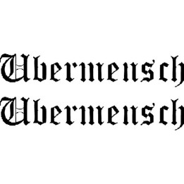 Ubermensch Stickers – Metal Band Logo Decals (2-Pack)