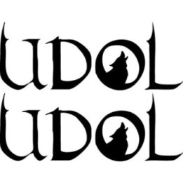 Udol Stickers – Doom Metal Wolf Logo Decals (2-Pack)