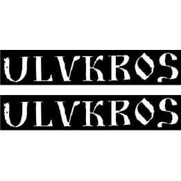 Ulvkros Stickers – Black Metal Band Decals (2-Pack)