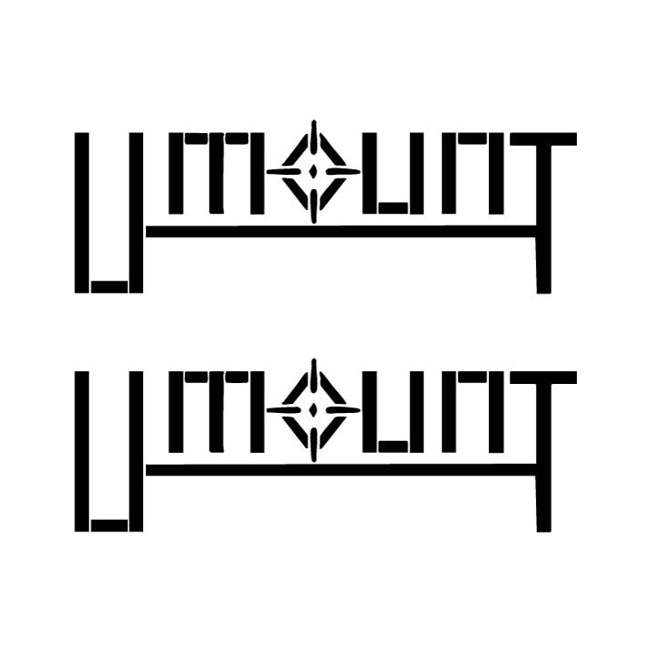 Umount Band Logo Stickers – Rock Music Decals (2-Pack)