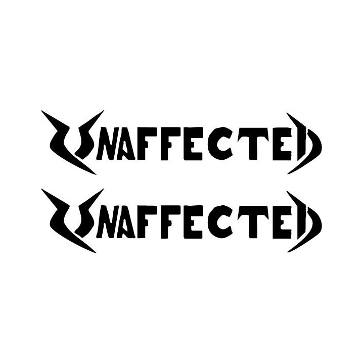 Unaffected Stickers – Hardcore Punk Band Decals (2-Pack)