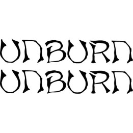 Unburn Stickers – Japanese Metal Band Decals (2-Pack)