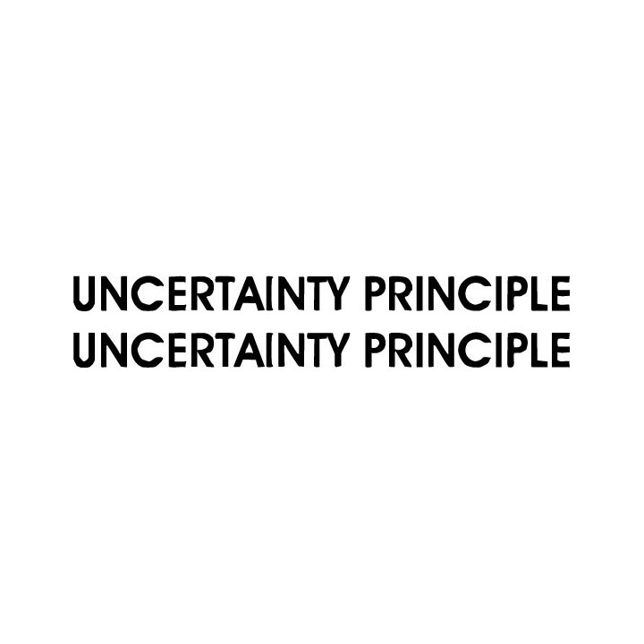 Uncertainty Principle Stickers – Doom Metal Decals (2-Pack)