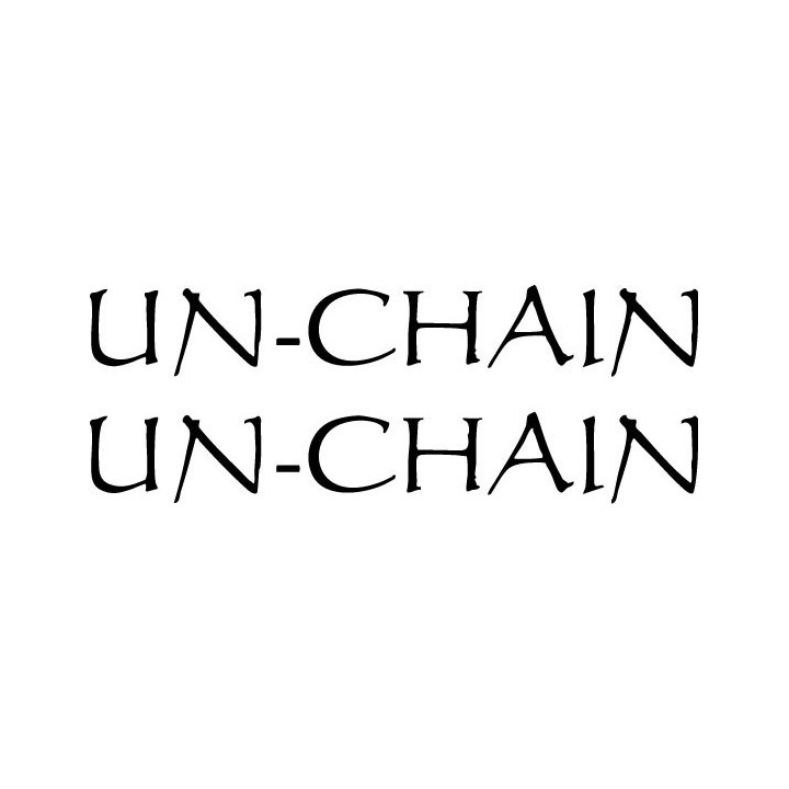 Un-Chain Band Stickers – Rock Music Logo Decals (2-Pack)