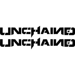 Unchained Stickers – Heavy Metal Band Logo Decals (2-Pack)