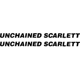 Unchained Scarlett Stickers – Rock Band Decals (2-Pack)