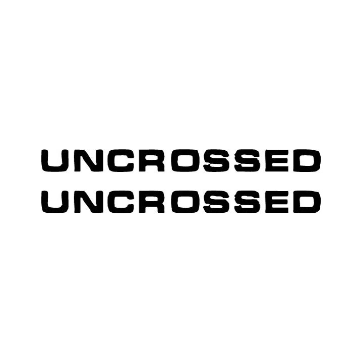 Uncrossed Band Stickers – Hardcore Metal Decals (2-Pack)