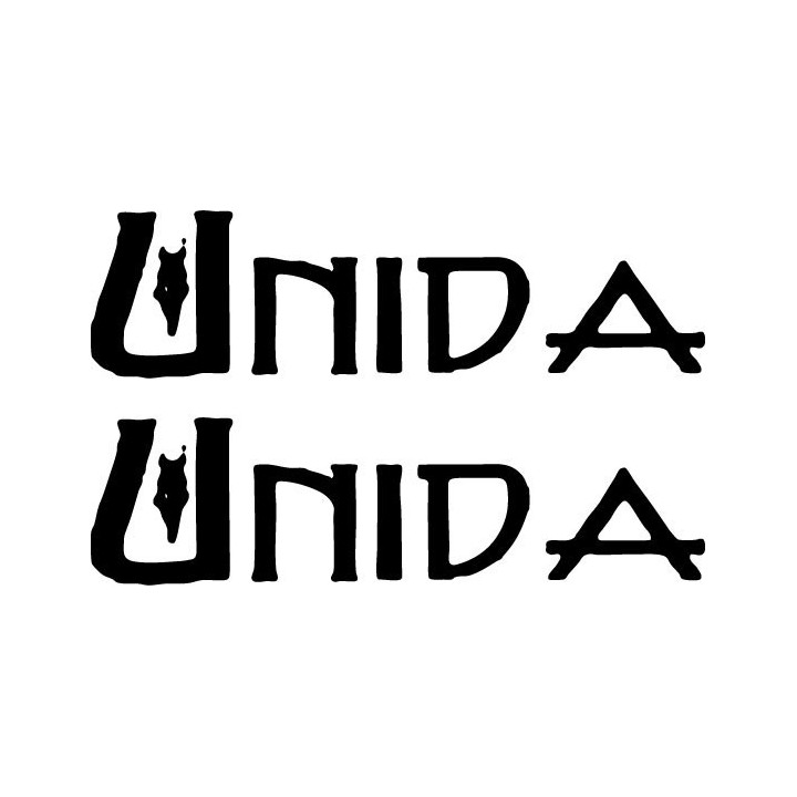 Unida Stickers – Stoner Rock Band Decals (2-Pack)
