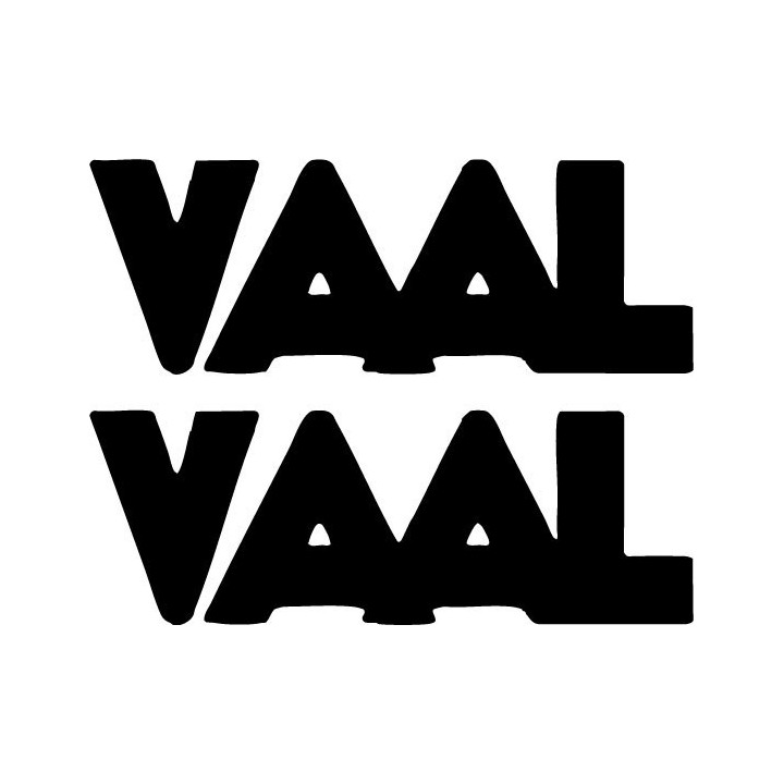 Vaal Band Stickers – Black Metal Decals (2-Pack)