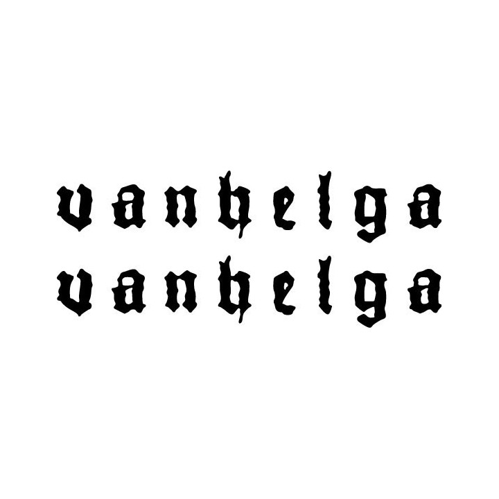 Vanhelga Stickers – Black Metal Band Decals (2-Pack)