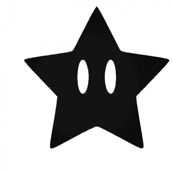 Mario Star Decal Sticker