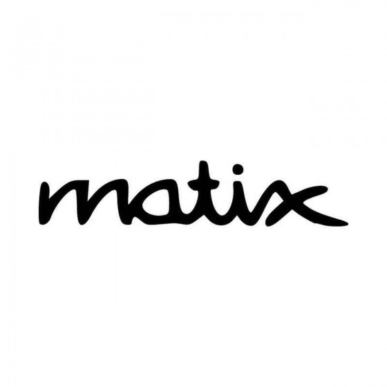 Matix Text Vinyl Decal Sticker