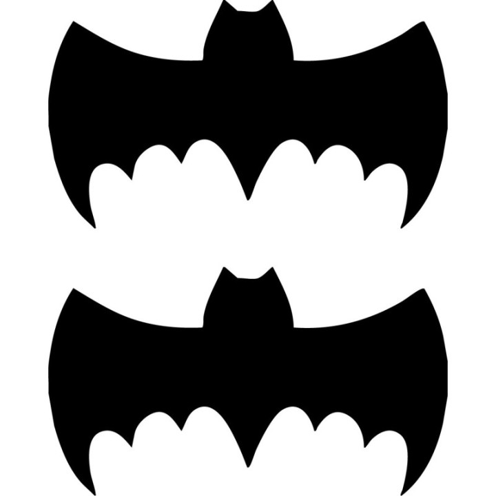 Batman Bat Symbol Stickers – DC Comics Decals (2-Pack)